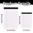 thumbnail image 2 of Wanyng College Ruled Writing Pads, 4x6 Inch, White, 100 Sheets, 2 of 9