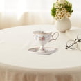 thumbnail image 1 of Ceramic Coffee Cup Cappuccino Copa única de 220 ml, novedad, juego de taza de café con leche, taza de arte de café con leche con platillo, té café, 1 of 8