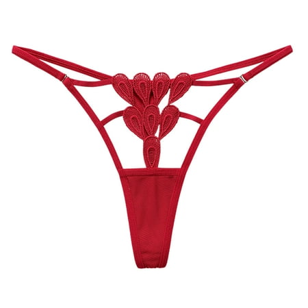 

Fsqjgq Women s Cotton Underwear Underpants Patchwork Color Underwear Panties Bikini Solid Womens Briefs Knickers Gift for Womens 1 Piece Lace Panties Couples Clothes for New Year Lace Red M