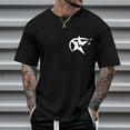 thumbnail image 2 of Sngxgn Men's Workout T-Shirt Bodybuilding Fashion Short Sleeve Slim Fit Tee Top(Black,XL), 2 of 9