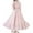 Pink, variant on KAOOCXU Children Dress Girl Toddler Summer Floral Long Dresses For Older Kids Elegant Chiffon Dress（3-13Y） Streetwear Outdoor Activities Sundress
