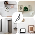 thumbnail image 4 of FUEENIRVA 2Ud Soportes Plegables De Hierro Para Repisa En Pared Color Negro Con Alta Capacidad, 4 of 8
