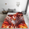 thumbnail image 5 of Vsdgher Red Leaf Flame Fox Ultra-Soft Micro flannel Blanket Throw Blankets for Couch Sofa, Bed (4 sizes)-50"x40", 5 of 7
