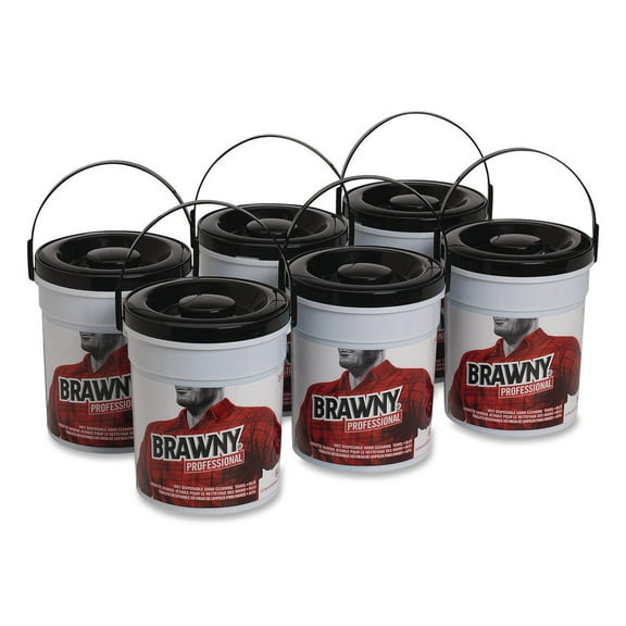 Georgia-Pacific 21501 8.6 in. x 12.2 in. 1-Ply Wet Hand Towels - Fresh Scent, Blue (84/Pail, 6/Carton)