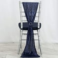 thumbnail image 5 of BalsaCircle 12" x 108" Sequined Table Runner Navy Blue, 5 of 5