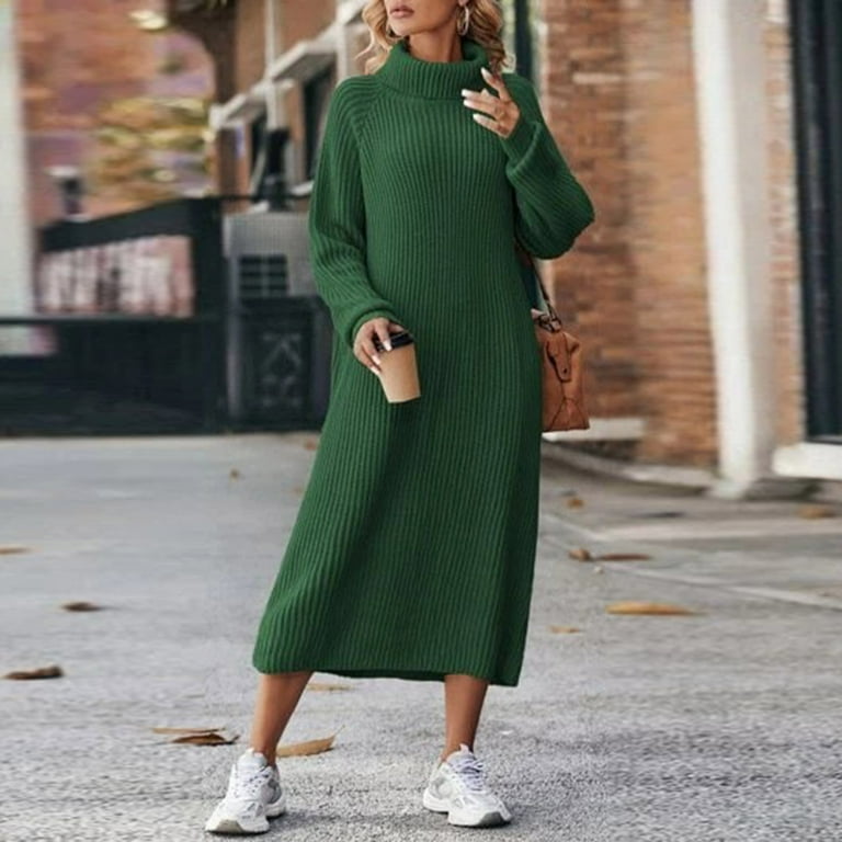 merino wool sweater dress Chanyarn Women's Blend Ribbed Mock Neck Tan5007 / XL Hips 53 cm / 21 in (on hips with a girth of 94 Amber Merino Wool Belted Sweater
