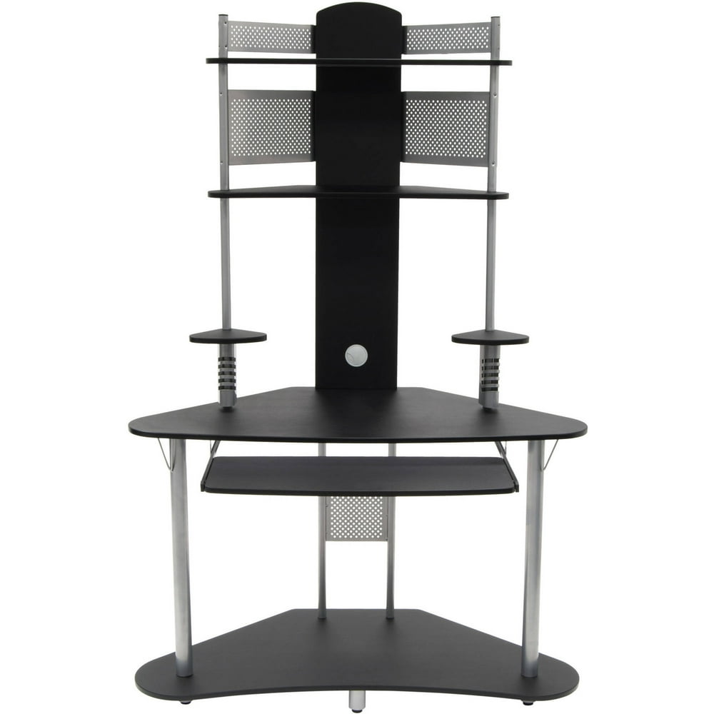 Calico Designs Arch Corner Computer Desk with Hutch / Tower Walmart