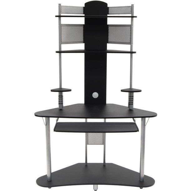 Calico Designs Arch Corner Computer Desk with Hutch / Tower Walmart