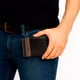 thumbnail image 5 of Cartera negra Line café piel sintética Polo King para hombre, 5 of 5