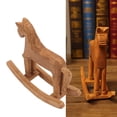thumbnail image 4 of Trojan Horse Decorations, Physical Development Lucky Ancient Simulation Wooden Rocking Horse  For Kids Gifts For Bedroom, 4 of 8