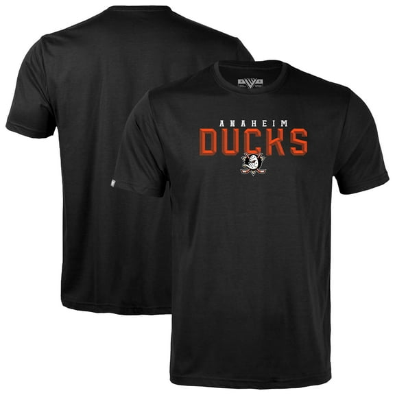 Men's Levelwear Black Anaheim Ducks Richmond Carve T-Shirt