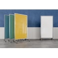 thumbnail image 2 of Ghent EZ Mobile Glassboard - Magnetic - 75in H x 38in W - Denim, 2 of 4