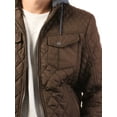 thumbnail image 3 of Ma Croix Mens Quilted Jacket Business Casual Diamond Fleece Lined Padded Winter Jackets, 3 of 7