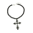 thumbnail image 5 of Dualoai Cross Necklace Fashion Costume Accessories Chunky for Party Birthday Holiday Black, 5 of 9