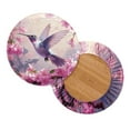 thumbnail image 2 of ZUXONGSY Hummingbird Flower Round Stool Covers 2 PCS Size M Home Stool Covers 13"-15" Round Stool Bench Cushion Slipcover with Elastic Bottom Decorative Cover for Bar Home Hotel, 2 of 6