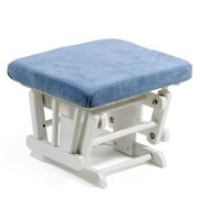 Storkcraft - Sleigh Style Glider Ottoman, White