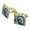 Gold, variant on Statue of Liberty New York City Square Cufflink Set - Silver or Gold