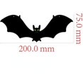 thumbnail image 1 of Colgante de murciélago negro para Halloween, decoración del hogar para fiesta al aire libre, patio, pared, árbol, ojos brillantes, murciélago grande, 2023, 1 of 4
