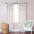 thumbnail image 3 of Best Home Fashion, Inc. Heavyweight Striped Semi-Sheer Grommet Curtain Panels (Set of 2), 3 of 6