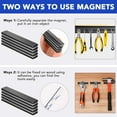 thumbnail image 2 of MIKEDE Neodymium Magnets, 5 Pack Black Super Strong Magnets Bar, Waterproof Heavy Duty Magnet with Adhesive Backing, Rare Earth Small Magnet Strips for Fridge, DIY, Craft, Science - 60x10x3 mm, 2 of 10