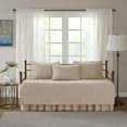 thumbnail image 3 of Daybed Cover - Luxe Double Sided-Quilting, All Season Cozy Bedding with Bedskirt, Matching Shams, Kienna Blush 75"x39" 5 Piece, 3 of 10