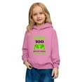 thumbnail image 7 of IWRICH Kids 100 Days of School Hoodies Long Sleeve Fleece Lined Hooded Sweatshirts Cute Tops,Size 2-14 Years Pink 140, 7 of 7
