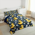 thumbnail image 3 of jejeloiu Kawaii Duck Bedding Comforter Set,Cartoon Daisy Flower Twin Comforter Sets,Yellow Blue Bedding Set For Girl Kids,Luxury Bedroom Decor Reversible,2pcs, 3 of 8
