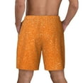thumbnail image 4 of Daiia Orange Glitter2 Mens Swim Trunks Swim Shorts Quick Dry Swim Shorts with Mesh Lining Pockets-Large, 4 of 9