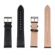 thumbnail image 4 of Correas de reloj de piel de vaca únicas para hombres y mujeres, correa de reloj de grano de piel de vaca de 20 mm, negra, 4 of 6