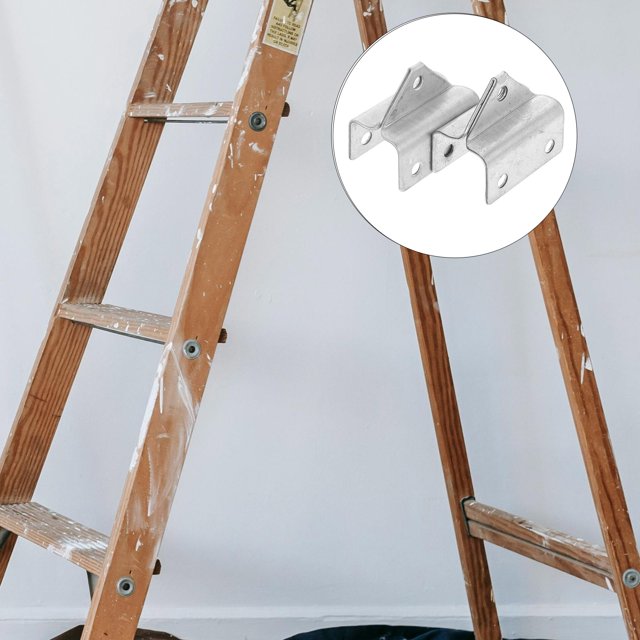 BRIGHTFUFU 2Pcs Telescopic Ladders Accessories Ladder Feet Parts Aluminum Alloy for Maintenance Professionals