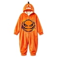 thumbnail image 6 of Ruyelune Red Halloween Pumpkin Onesie Pajamas 3D Animal Hooded Jumpsuit, Flannel Fabric, Zipper Closure, Hip Zipper, Soft and Cozy, Machine Washable L, 6 of 6