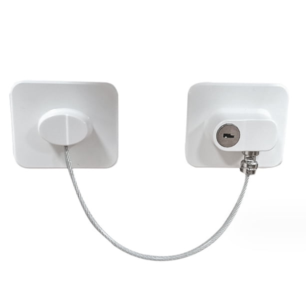 Cerradura para refrigerador Peaceful Home, cerraduras de seguridad para niños con operación con una sola mano y fácil acceso, sin perforaciones para gabinetes, puertas y ventanas (paquete de 4)