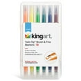 thumbnail image 4 of Twin-Tip&trade; Brush & Ultra Fine Markers, Carrying Case, Set of 12 Unique Colors, 4 of 6