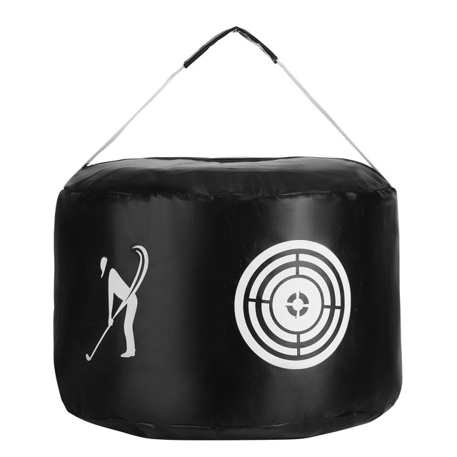 TFixol Durable Waterproof Golf Swing Trainer Bag - Ergonomic Design with Hand Strap for Enhanced Ball Distance and Consistent Impact Practice, Black