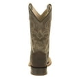 thumbnail image 4 of Old West Cowboy Boots Boys 3/4 Natural Welt Leather Brown BSC1915, 4 of 5
