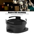 thumbnail image 2 of coffee filter funnel, 54mm coffee filter funnel, aluminum alloy coffee machine accessories, rotatable funnel 54x62x34.3mm black and white, 2 of 4