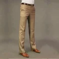 thumbnail image 4 of Pantalones de traje ajustados para hombre, de poliéster trenzado, color blanco, para verano, antiarrugas, ropa de diseño, ropa de trabajo, 2024, 4 of 5