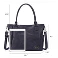 thumbnail image 4 of KL928 Tote Bag for Women Multi Pockets Leather Purse Large Handbags with Adjustable Straps, 4 of 7