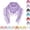 Purple, variant on Lace Triangle Shawl with Floral Embroidery and Fringed for Wedding Party