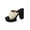 Beige, variant on Women's Fashionable Casual Versatile Heel Open-Toe Plus Size Shoes Spring/Summer Trendy High-Heeled Sandals Black 6