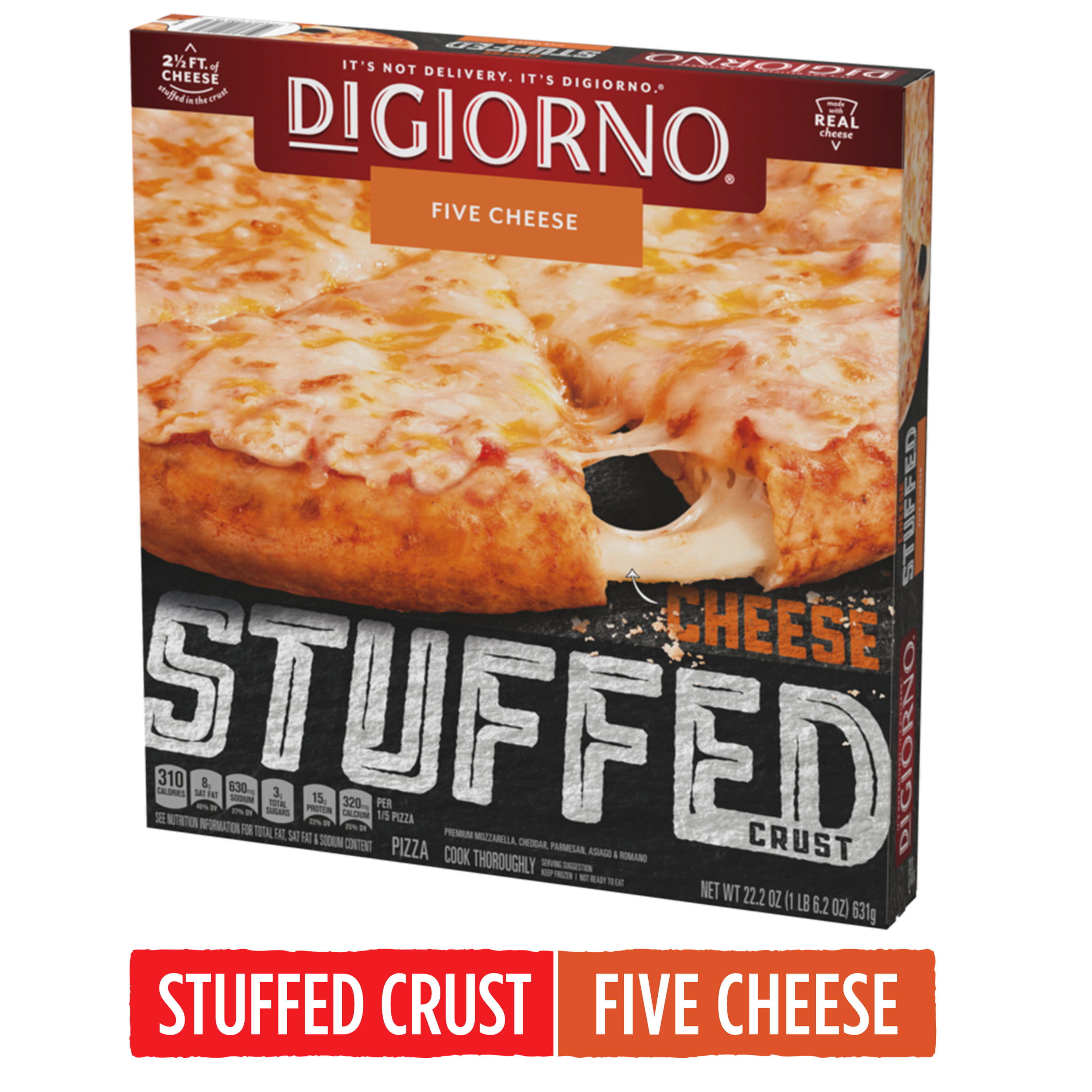 DIGIORNO Five Cheese Pizza with Cheese Stuffed Crust, 22.2
