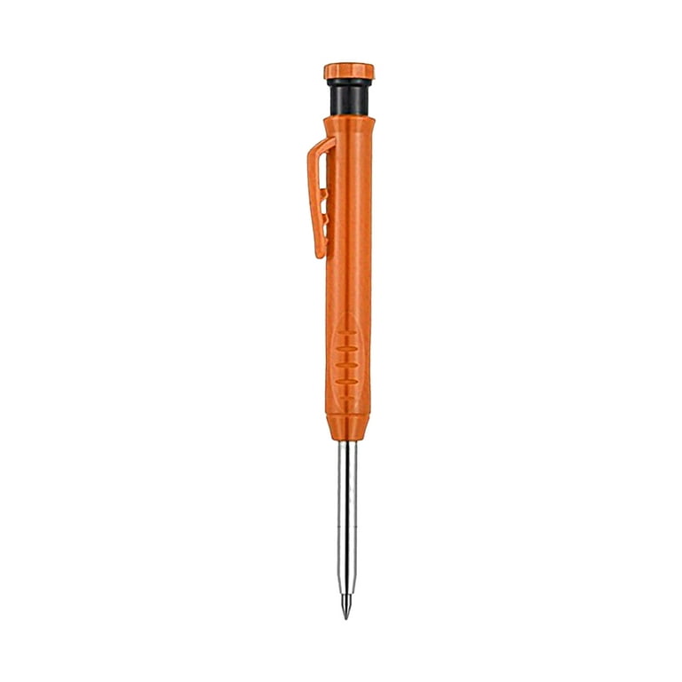 Wirlsweal 2.8mm Solid Carpenter Pencil Built-in Sharpener Scratch-resistant  Graphite Manual Operation Woodworking Marking Pencil for Construction