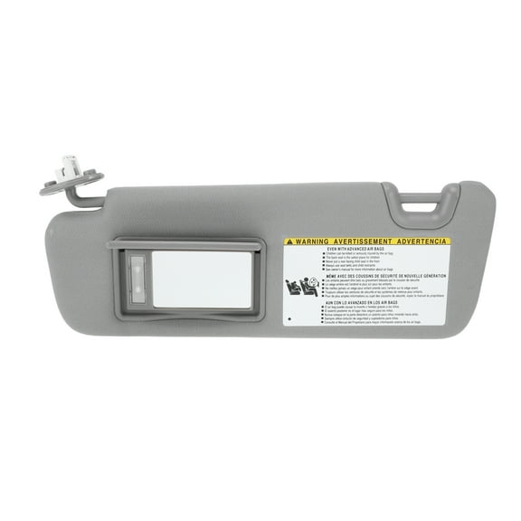 Unique Bargains Left Driver Side Sun Visor Fit for Toyota Highlander 2014 2015 2016 2019 ,with Vanity Light Makeup Mirror Grey Front Left Sun Protection Shade Replaces No.74320-0E074-B0