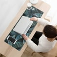 thumbnail image 3 of Boost Your Gaming Experience with Ultra Large Mouse Pad: XXL Gaming Mousepad, Green Tropical Leaves Design, Large Extended Desk Pad Perfect for Keyboard, Laptop & Computer - 31.5x11.8 Inch, 3 of 7