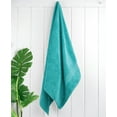 thumbnail image 4 of Cotton Paradise 100% Cotton 4 Piece Turkish Bath Towel Set, Soft Plush Towels Clearance Bathroom Set, Turquoise Blue, 4 of 7