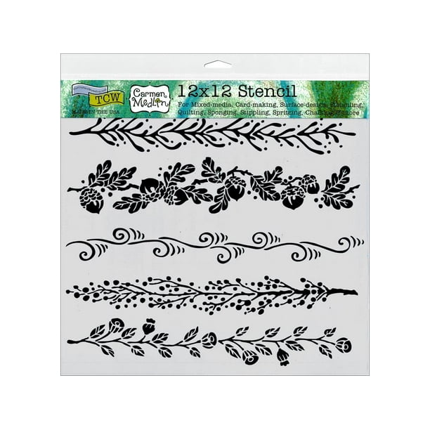 The Crafters Stencil 12x12 FancifulBorder