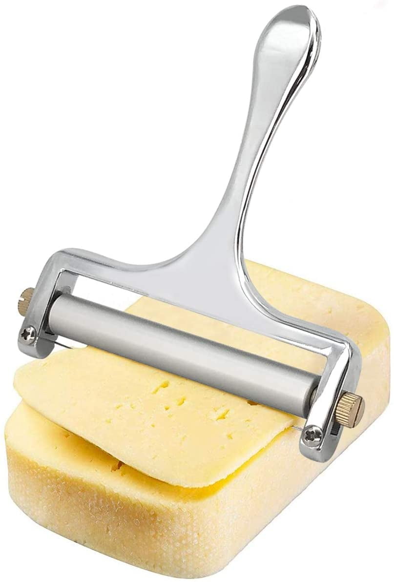 2 Extra Wires Included Wire Cheese Slicer Soft & Semi-Hard Cheeses Compatible