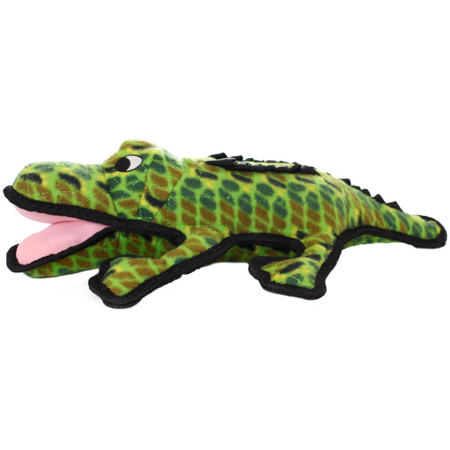 Tuffy Ocean Creature Alligator Dog Squeaky Toy, Green