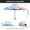 thumbnail image 3 of JSTEL Rainbow Mandala Flowers Folding Umbrella for Rain Sun Travel Mini Lightweight Compact Umbrellas, 3 of 5