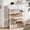 White, variant on BGTREND 5-Tier Shoe Rack Organizer with Wooden Top and 2 Fabric Drawers, Shoe Stand Shelf for Entryway Hallway, Black